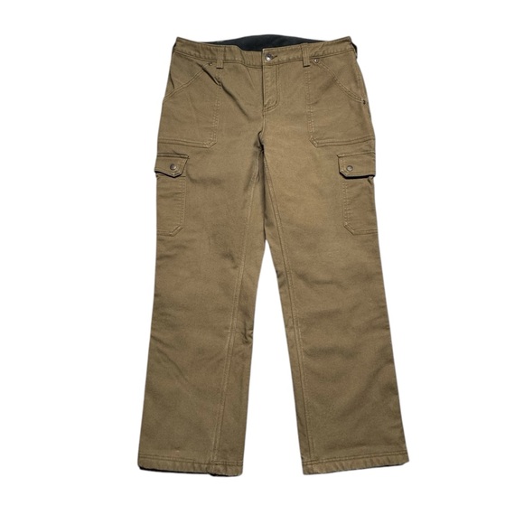 Duluth Trading DuluthFlex Fire Hose Pants Fleece Lined Women’s Size 14X31 Canvas - Picture 1 of 11